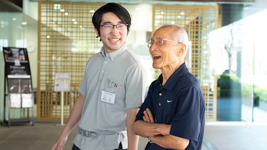 精神的サポートの様子