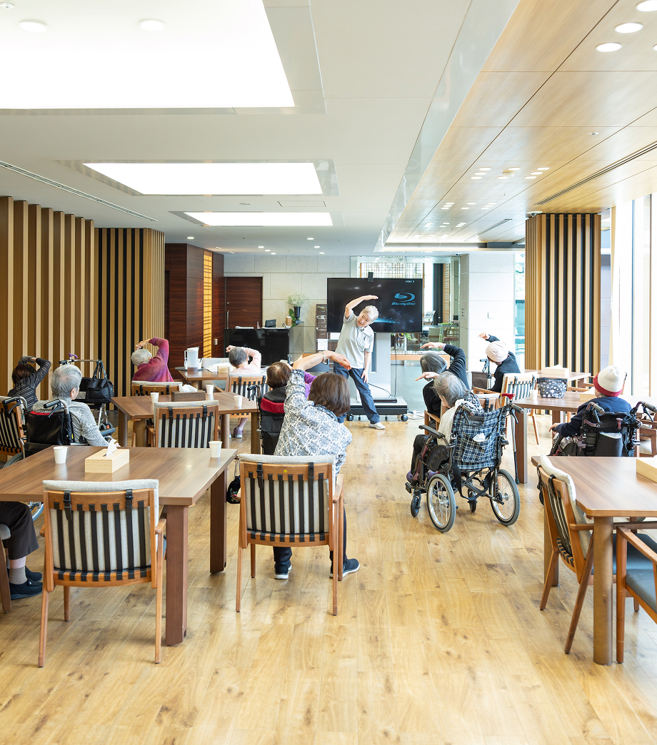 健康体操・口腔体操の様子