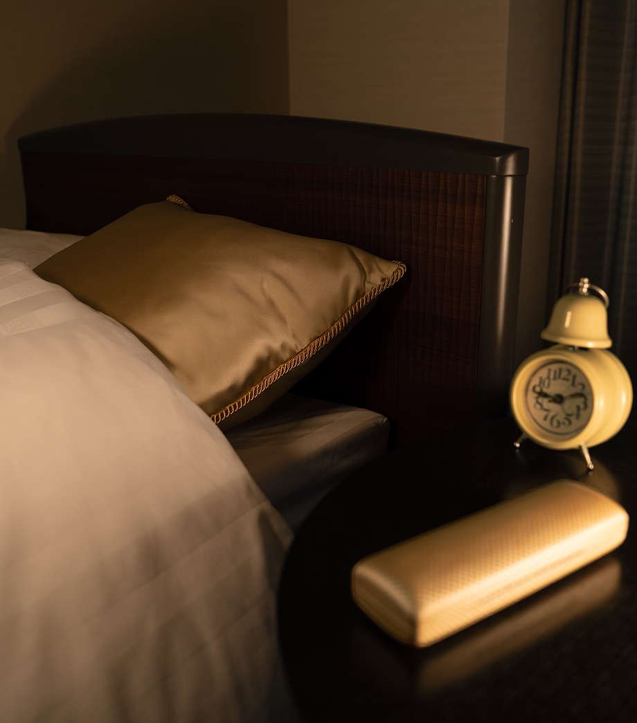 就寝準備の様子