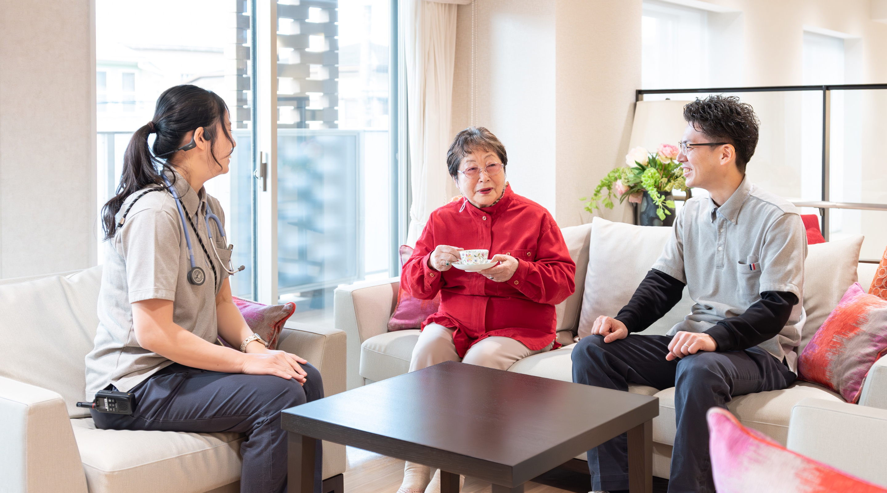 重ねてきた時間を大切にするケアの様子